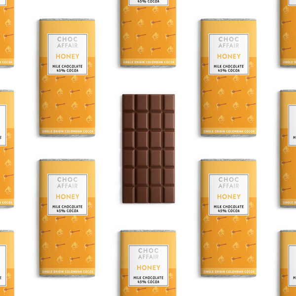 Multiple Honey Milk Chocolate Bars - Choc Affair trade
