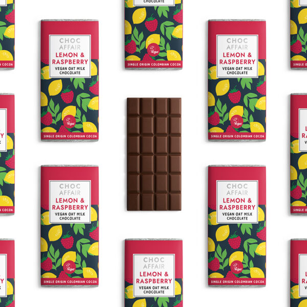 oat lemon raspberry chocolate bar 90g multiple