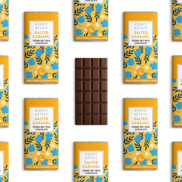 Multiple salted caramel oat m!lk chocolate bars trade